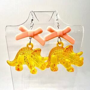 Dinosaur Earrings - Triceratops Earrings - Dino Accessories - Jurassic Park Ear